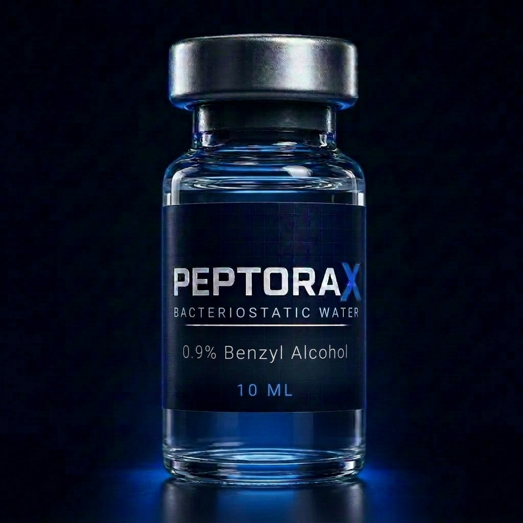 PeptoraX Bacteriostatic Water 10mL vial research peptide vial