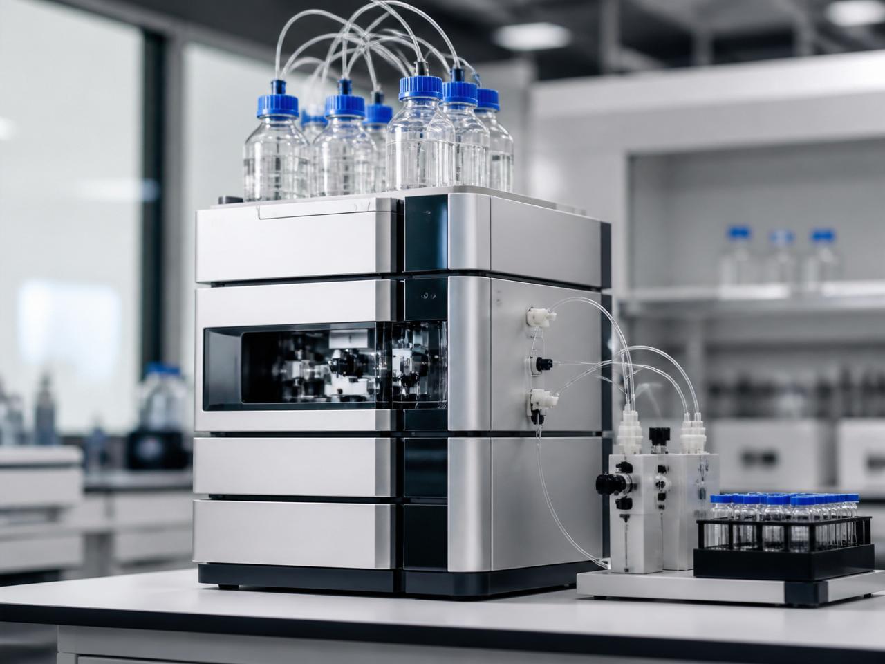 HPLC chromatography system in a research laboratory
